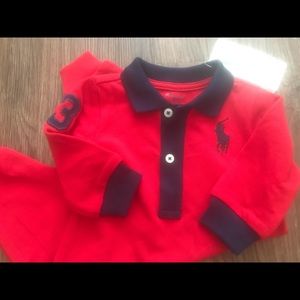 Ralph Lauren Baby Boy Polo Coverall 3M